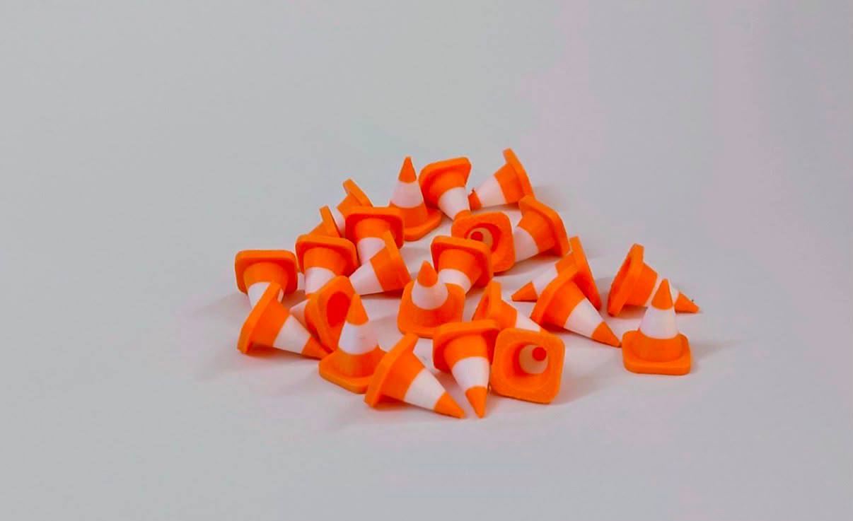 24 small cones